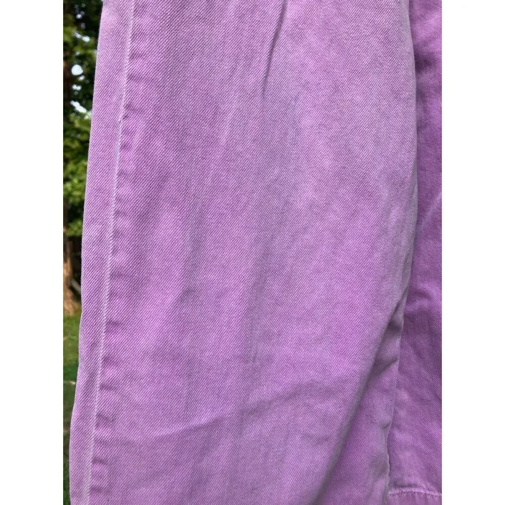 Gap - Girl's Lavender Easy Wide Leg Pull On Elastic Waist Jeans - XXL